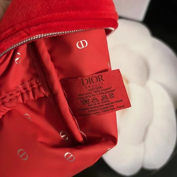 Dior Trousse Pouch Dior Rough Mini in a red 999 Makeup